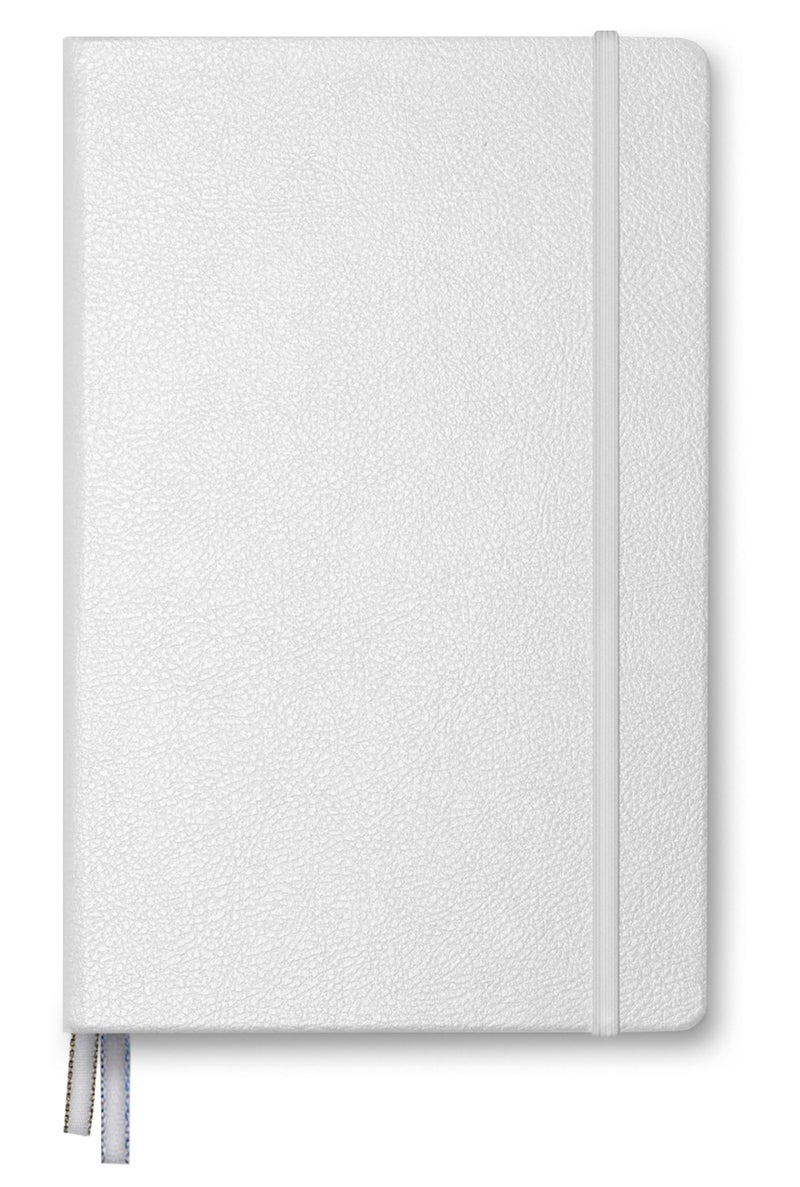 Minimalism Art, Premium Hard Cover Notebook Journal, Classic 5" x 8.3", 122â€…Numberedâ€…Pages, Gussetedâ€…Pocket, Ribbon Bookmark, Extra Thick Ink-Proofâ€…Paperâ€…120gsm, San Francisco (Plain, White) - Image 3
